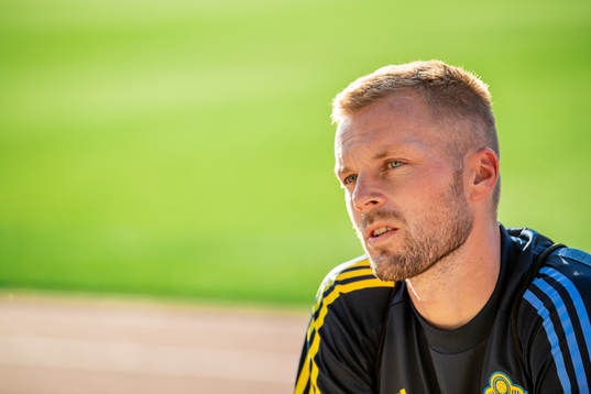 Sebastian Larsson of the Swedish national football team is