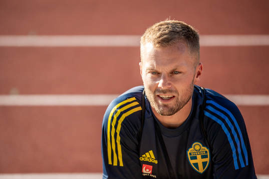 Sebastian Larsson of the Swedish national football team is