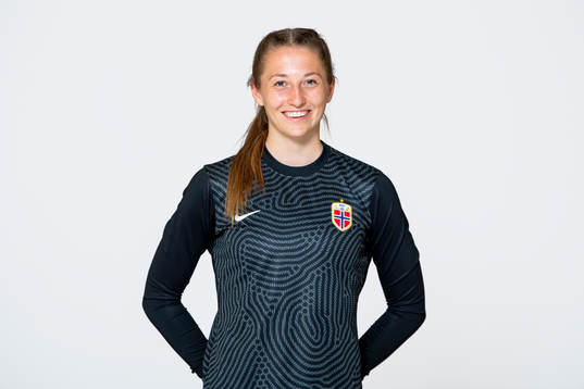 Goalkeeper Cecilie Hauståker Fiskerstrand of the Norwegian
