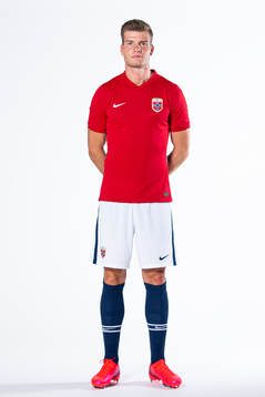 Alexander Sørloth of the Norwegian national football team