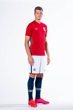Alexander Sørloth of the Norwegian national football team