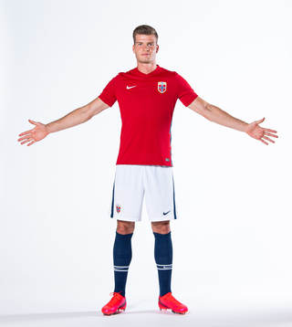 Alexander Sørloth of the Norwegian national football team