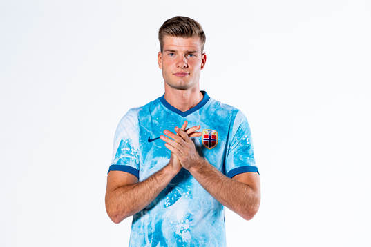 Alexander Sørloth of the Norwegian national football team
