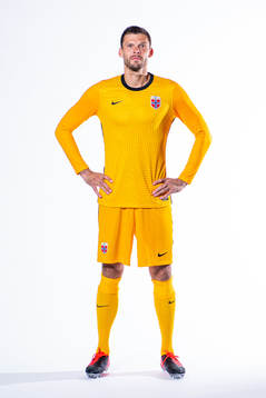 Goalkeeper Rune Almenning Jarstein of the Norwegian