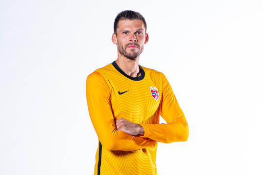Goalkeeper Rune Almenning Jarstein of the Norwegian