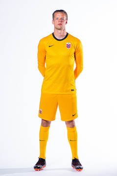 Goalkeeper Ørjan Håskjold Nyland of the Norwegian
