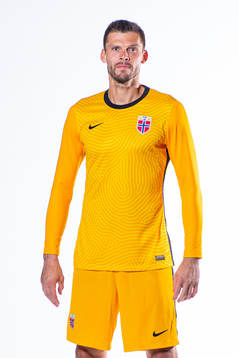 Goalkeeper Rune Almenning Jarstein of the Norwegian