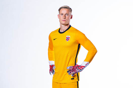 Goalkeeper Sondre Rossbach of the Norwegian national