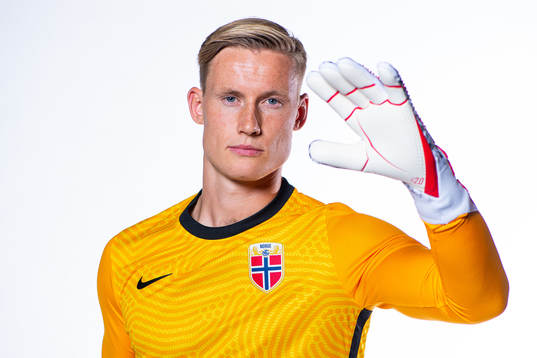 Goalkeeper Sondre Rossbach of the Norwegian national