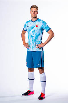 Kristoffer Ajer of the Norwegian national football team