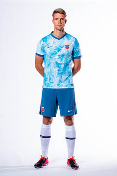 Kristoffer Ajer of the Norwegian national football team