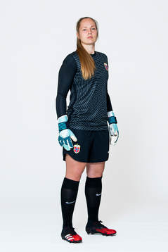 Goalkeeper Aurora Mikalsen of the Norwegian women’s
