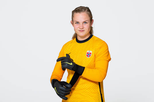 Goalkeeper Oda Maria Hove Bogstad of the Norwegian