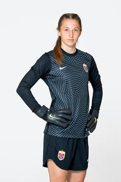 Goalkeeper Cecilie Hauståker Fiskerstrand of the Norwegian