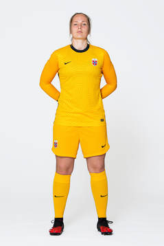 Goalkeeper Aurora Mikalsen of the Norwegian women’s