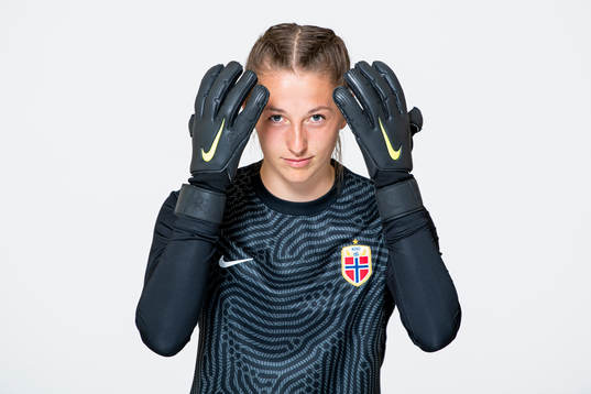 Goalkeeper Cecilie Hauståker Fiskerstrand of the Norwegian