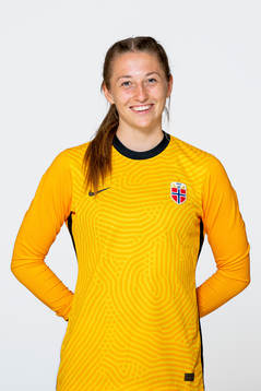 Goalkeeper Cecilie Hauståker Fiskerstrand of the Norwegian