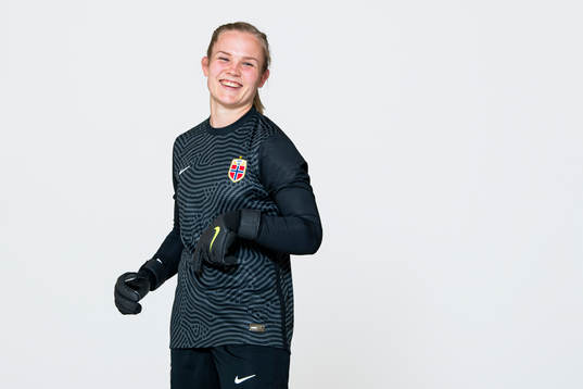Goalkeeper Oda Maria Hove Bogstad of the Norwegian