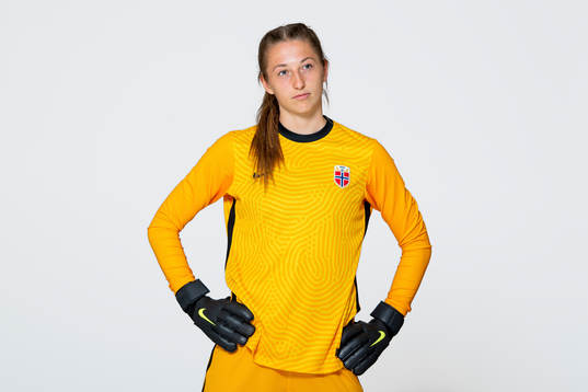 Goalkeeper Cecilie Hauståker Fiskerstrand of the Norwegian