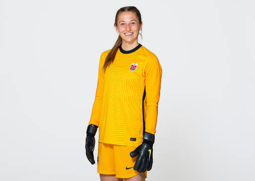 Goalkeeper Cecilie Hauståker Fiskerstrand of the Norwegian