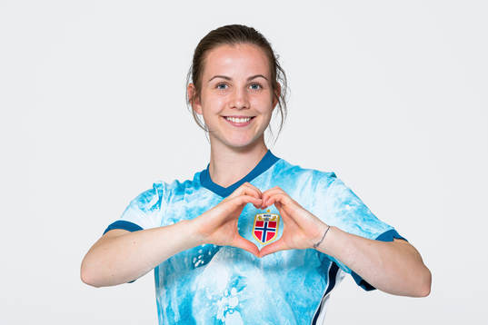 Tuva Hansen of the Norwegian women’s national football
