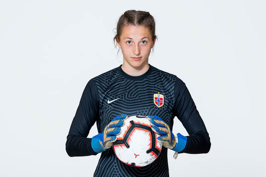 Goalkeeper Cecilie Hauståker Fiskerstrand of the Norwegian