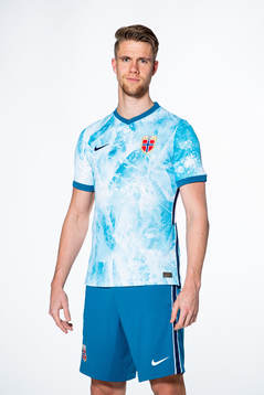 Kristoffer Ajer of the Norwegian national football team