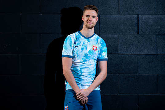 Kristoffer Ajer of the Norwegian national football team