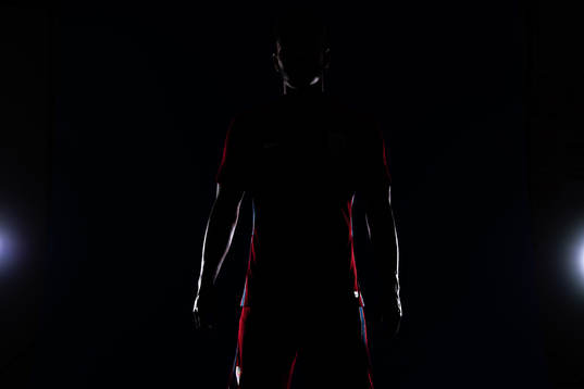 Joshua King of the Norwegian national football team poses