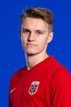 Martin Ødegaard of the Norwegian national football team