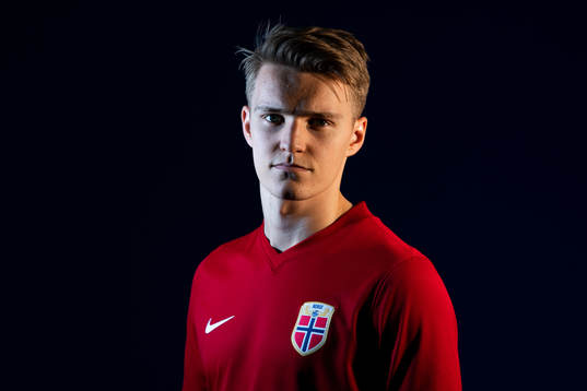 Martin Ødegaard of the Norwegian national football team