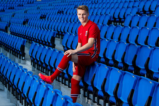 Martin Ødegaard of the Norwegian national football team