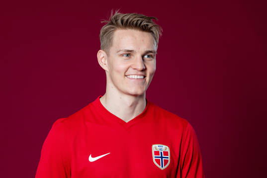 Martin Ødegaard of the Norwegian national football team
