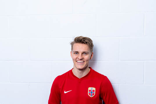 Martin Ødegaard of the Norwegian national football team