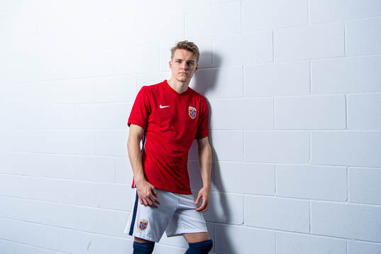 Martin Ødegaard of the Norwegian national football team