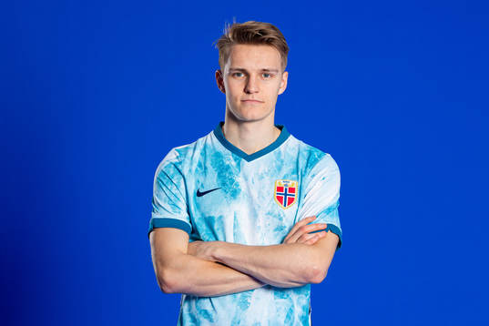 Martin Ødegaard of the Norwegian national football team