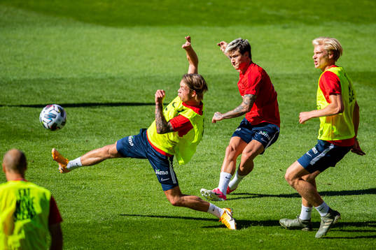 Patrick Berg and Mathias Normann of the Norwegian national