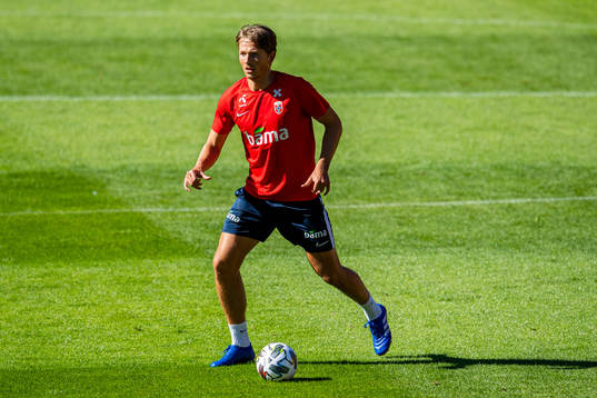 Sander Berge of the Norwegian national football team