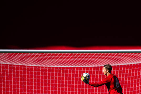 Goalkeeper Ørjan Nyland of the Norwegian national football