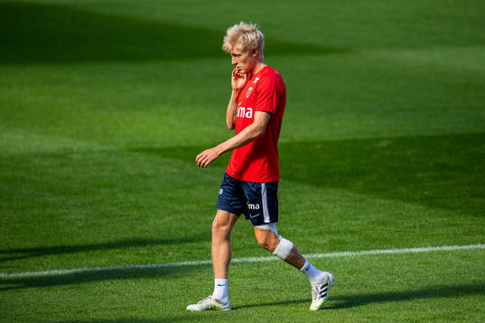 Birger Meling of the Norwegian national football team