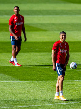 Mohamed Elyounoussi of the Norwegian national football team