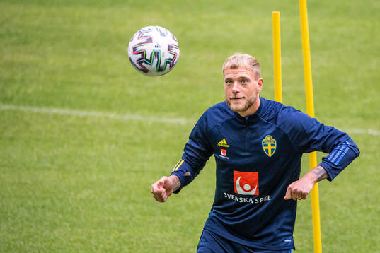 John Guidetti of the Swedish national football team