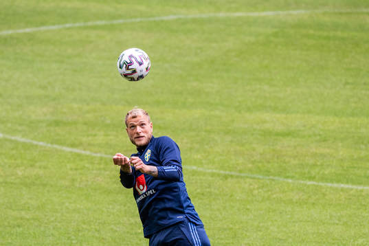 John Guidetti of the Swedish national football team