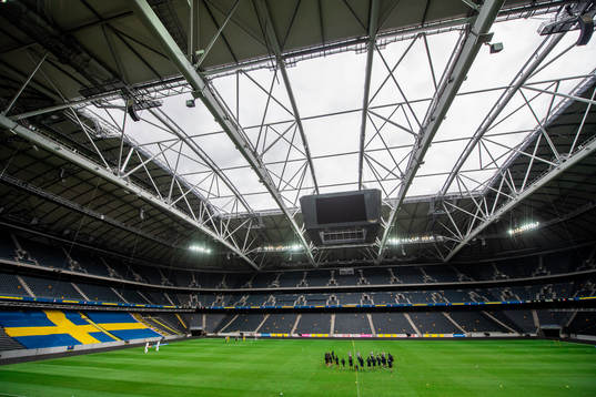 General view of Friends Arena