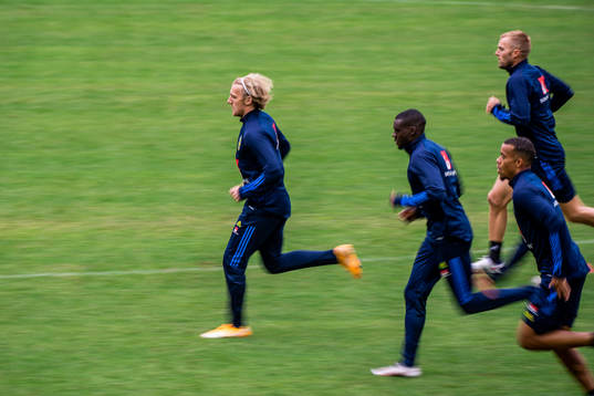 Emil Forsberg, Ken Sema, Robin Quaison and Sebastian