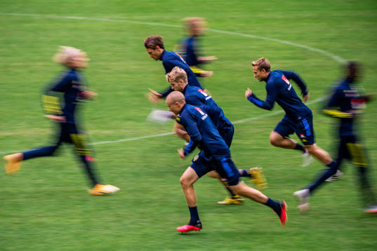 Albin Ekdal, Filip Helander, Sebastian Holmén and Pierre