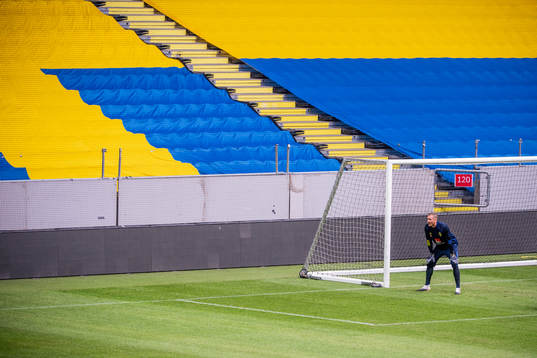 Goalkeeper Robin Olsen of the Swedish national football team