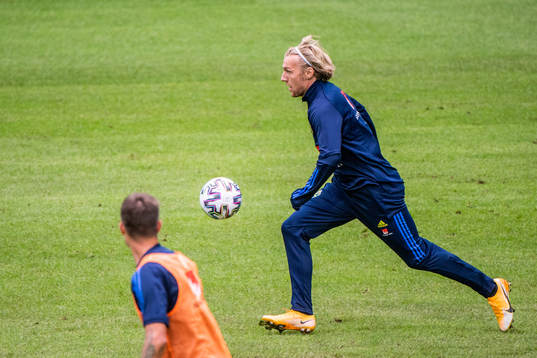 Emil Forsberg of the Swedish national football team