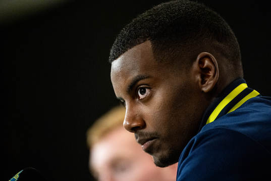 Alexander Isak of the Swedish national football team