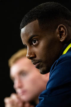 Alexander Isak of the Swedish national football team